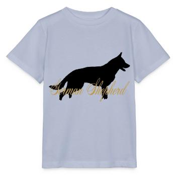 German Shepard BLACK GOLD - Stanley/Stella MINI CREATOR Kids’ T-Shirt - lavender-violet - Front - Braiden (125cm)