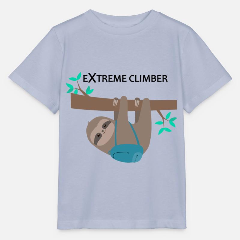 Faultier extreme climber Extrem Kletterer - Stanley/Stella Kinder T-Shirt MINI CREATOR  - Lavendel-Violett