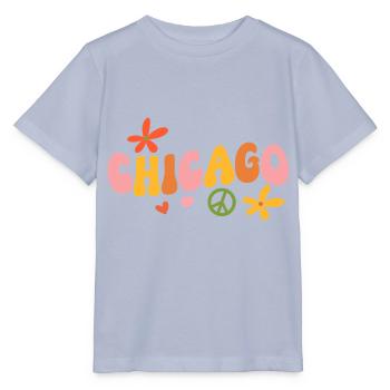 Chicago 70s Hippie - Stanley/Stella MINI CREATOR Kids’ T-Shirt - lavender-violet - Front - Braiden (125cm)