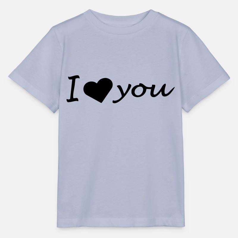 I love you - Stanley/Stella Kinder T-Shirt MINI CREATOR - Lavendel-Violett