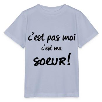c'est pas moi c ma sœur - T-shirt bio MINI CREATOR Stanley/Stella Enfant - lavande-violet - Devant - Braiden (125cm)