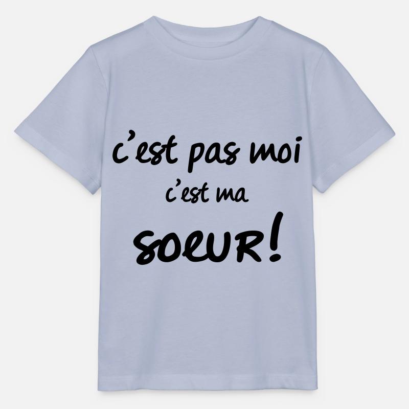 c'est pas moi c ma sœur - T-shirt bio MINI CREATOR Stanley/Stella Enfant - lavande-violet