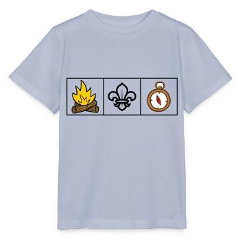 Pfadfinder / Pfadfinder - Stanley/Stella Kinder T-Shirt MINI CREATOR  - Lavendel-Violett - Vorne - Braiden (125cm)