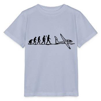 évolution planeur planeur planeur volant pilote de planeur - T-shirt bio MINI CREATOR Stanley/Stella Enfant - lavande-violet - Devant - Braiden (125cm)