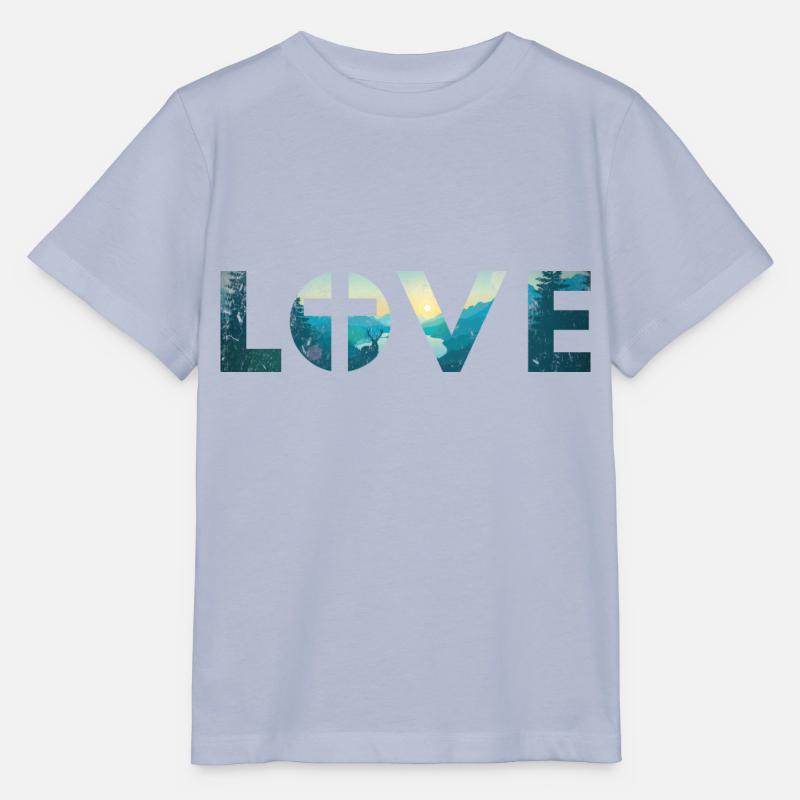 Amour avec croix - T-shirt bio MINI CREATOR Stanley/Stella Enfant - lavande-violet