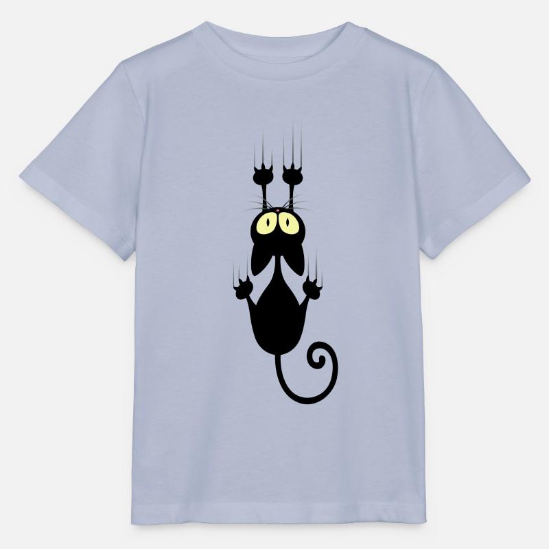 Chat chats rayures noël - T-shirt bio MINI CREATOR Stanley/Stella Enfant - lavande-violet