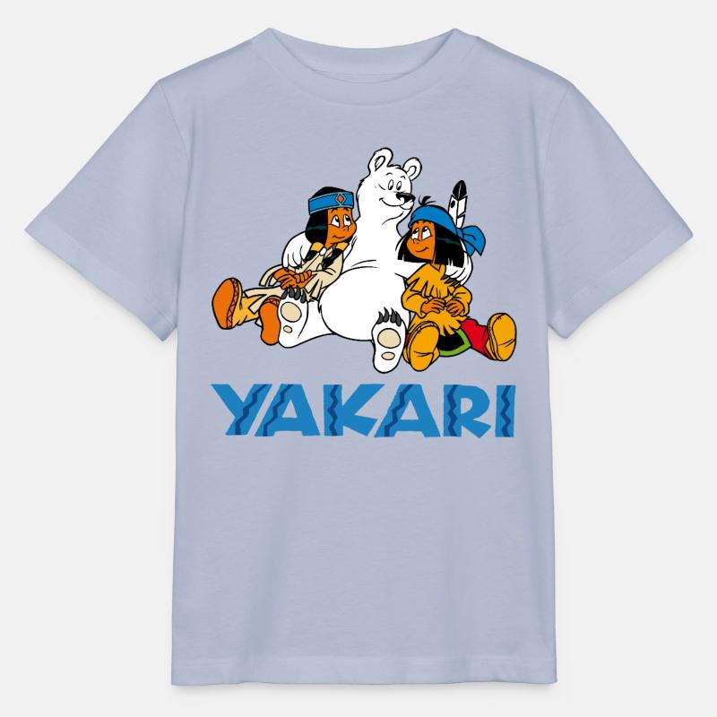 Yakari mit Schneeball - Stanley/Stella Kinder T-Shirt MINI CREATOR - Lavendel-Violett