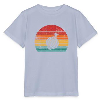 Onion Lover Retro Vegetables Vegan Gift idea - Stanley/Stella Kinder T-Shirt MINI CREATOR  - Lavendel-Violett - Vorne - Braiden (125cm)