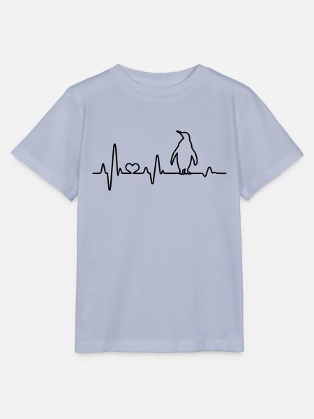 Herzschlag Pinguin EKG Pinguine Südpol Antarktis - Stanley/Stella Kinder T-Shirt MINI CREATOR - Lavendel-Violett