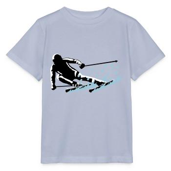 Ski, skiing - Stanley/Stella MINI CREATOR Kids’ T-Shirt - lavender-violet - Front - Braiden (125cm)