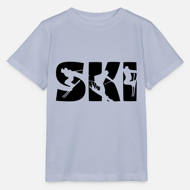 Ski, skiing - Stanley/Stella MINI CREATOR Kids’ T-Shirt - lavender-violet