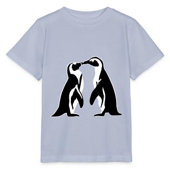 Pinguin - Paar, Liebe - Stanley/Stella Kinder T-Shirt MINI CREATOR  - Lavendel-Violett - Vorne - Braiden (125cm)