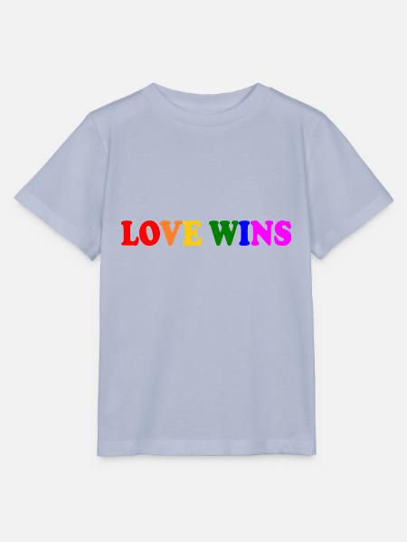 Love wins - Stanley/Stella Kinder T-Shirt MINI CREATOR - Lavendel-Violett