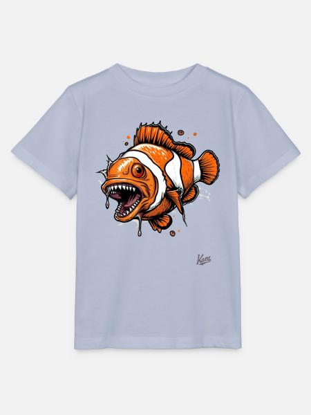 Lustiger Horror Clownfisch - Stanley/Stella Kinder T-Shirt MINI CREATOR - Lavendel-Violett