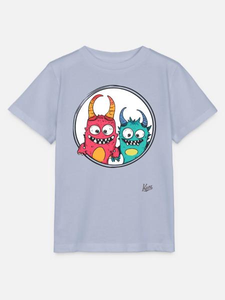 Lustige Monster-Freunde - Stanley/Stella Kinder T-Shirt MINI CREATOR - Lavendel-Violett