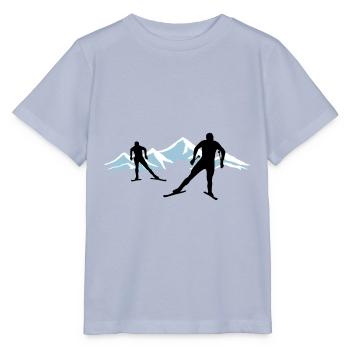 Ski de fond et montagne, ski de fond - T-shirt bio MINI CREATOR Stanley/Stella Enfant - lavande-violet - Devant - Braiden (125cm)