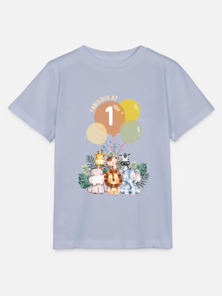 fabelhafter erster Kinder Geburtstag Tiere Safari - Stanley/Stella Kinder T-Shirt MINI CREATOR - Lavendel-Violett