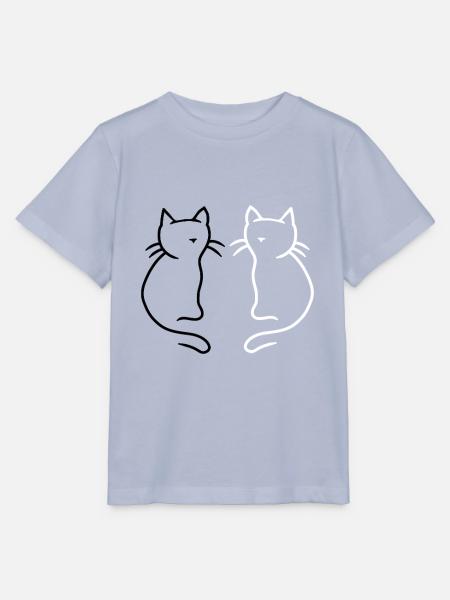 80er 90er Retro Katzen Kätzchen Katze Kinder - Stanley/Stella Kinder T-Shirt MINI CREATOR - Lavendel-Violett