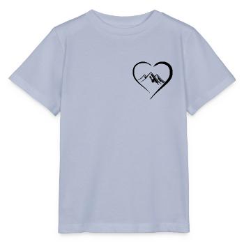 Berge Wandern Liebe Alpen Urlaub Herz Geschenk - Stanley/Stella Kinder T-Shirt MINI CREATOR  - Lavendel-Violett - Vorne - Braiden (125cm)