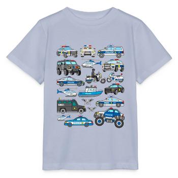 Voitures de police véhicules de flic voitures de patrouille - T-shirt bio MINI CREATOR Stanley/Stella Enfant - lavande-violet - Devant - Braiden (125cm)