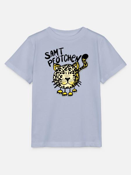 Leopard Samtpfötchen - Stanley/Stella Kinder T-Shirt MINI CREATOR  - Lavendel-Violett
