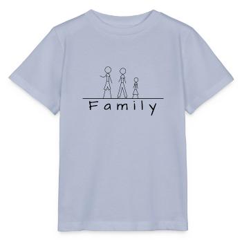 Stick figure family - Stanley/Stella MINI CREATOR Kids’ T-Shirt - lavender-violet - Front - Braiden (125cm)
