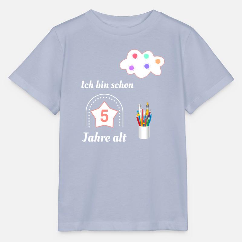 Ich bin schon 5 Wolke - Stanley/Stella Kinder T-Shirt MINI CREATOR  - Lavendel-Violett