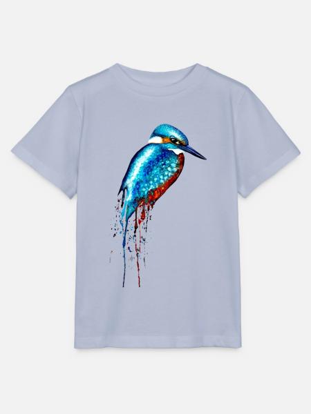 Aquarell Eisvogel - Stanley/Stella Kinder T-Shirt MINI CREATOR - Lavendel-Violett