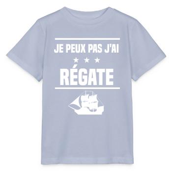 je peux pas j'ai régate humour bateau - T-shirt bio MINI CREATOR Stanley/Stella Enfant - lavande-violet - Devant - Braiden (125cm)