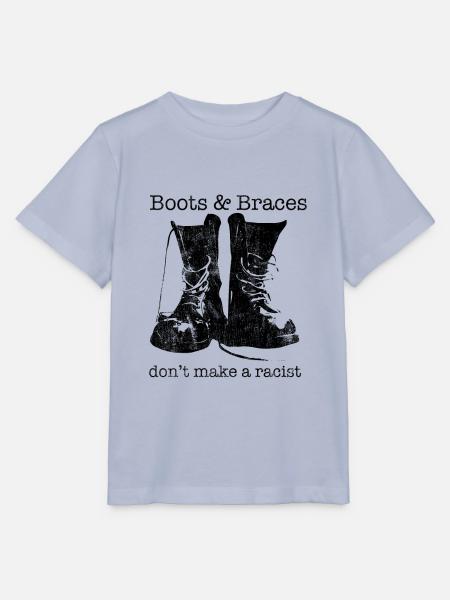 Stiefel & Hosenträger Grafik - Skinhead Design - - Stanley/Stella Kinder T-Shirt MINI CREATOR - Lavendel-Violett