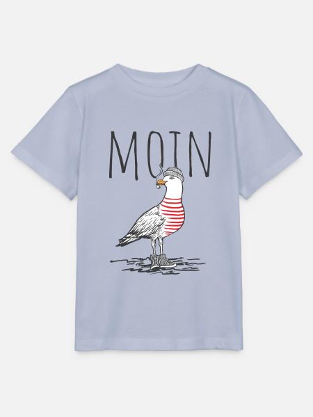 Moin Möwe Hafen Norddeutschland Plattdeutsch Küste - Stanley/Stella Kinder T-Shirt MINI CREATOR  - Lavendel-Violett