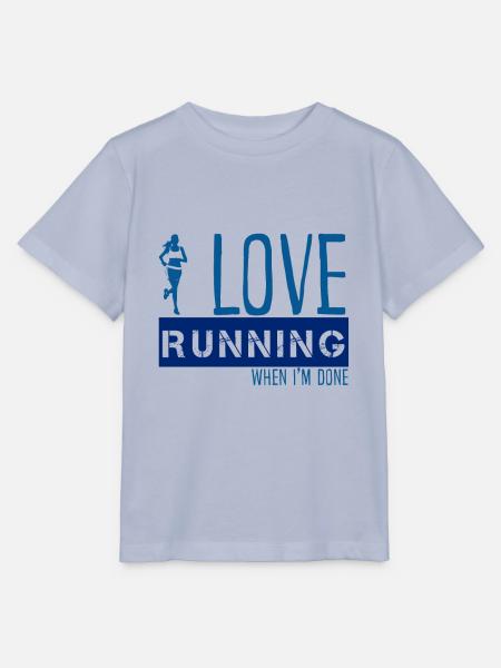 I love Running - Stanley/Stella Kinder T-Shirt MINI CREATOR  - Lavendel-Violett