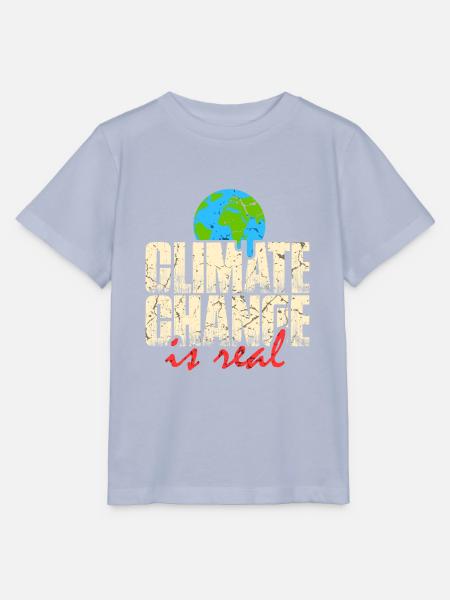 Climate Change is real - Stanley/Stella Kinder T-Shirt MINI CREATOR - Lavendel-Violett