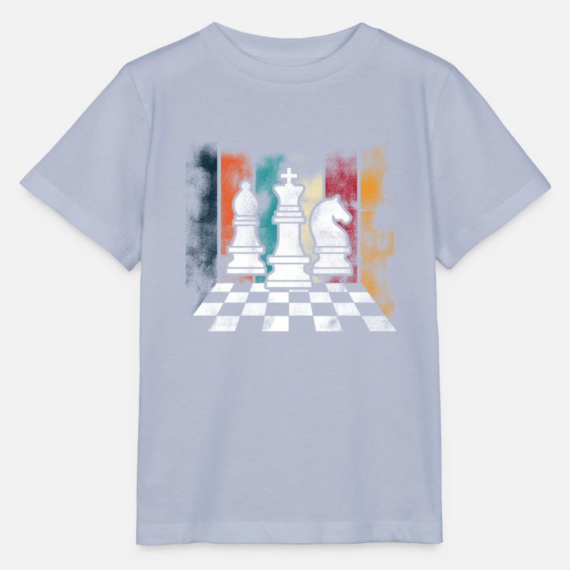 Retro Schach Chess Schachbrett - Stanley/Stella Kinder T-Shirt MINI CREATOR - Lavendel-Violett
