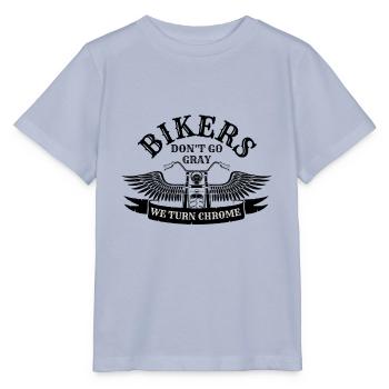 Old Biker Motorradfahrer gehen nicht grau wir - Stanley/Stella Kinder T-Shirt MINI CREATOR  - Lavendel-Violett - Vorne - Braiden (125cm)