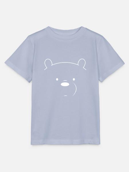 Bär Gesicht - Stanley/Stella Kinder T-Shirt MINI CREATOR - Lavendel-Violett