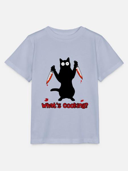 Koch Katze mit Küchenmesser - Stanley/Stella Kinder T-Shirt MINI CREATOR  - Lavendel-Violett