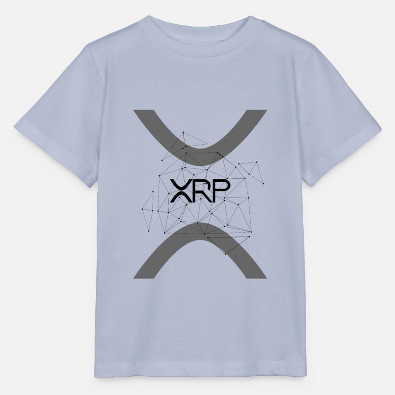 Ripple XRP Cryptocurrency HODL Ripple Logo Networked - Stanley/Stella MINI CREATOR Kids’ T-Shirt - lavender-violet