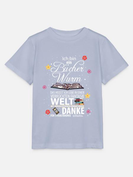 Bücherwurm - Stanley/Stella Kinder T-Shirt MINI CREATOR - Lavendel-Violett