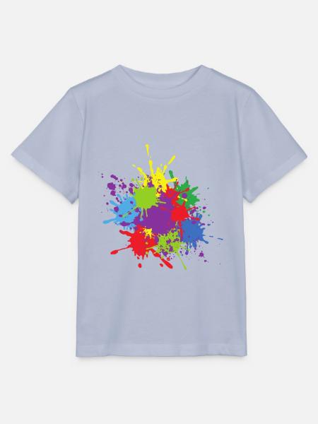 Mehrfarbiger Farbklecks - Stanley/Stella Kinder T-Shirt MINI CREATOR - Lavendel-Violett