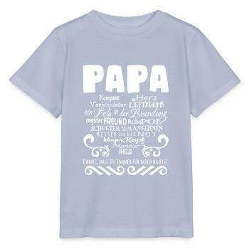 Papa, danke dass du immer für mich da bist Papa Va - Stanley/Stella Kinder T-Shirt MINI CREATOR  - Lavendel-Violett - Vorne - Braiden (125cm)