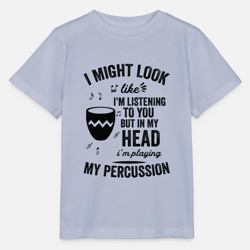 J’ai l’air d’écouter des percussions - T-shirt bio MINI CREATOR Stanley/Stella Enfant - lavande-violet