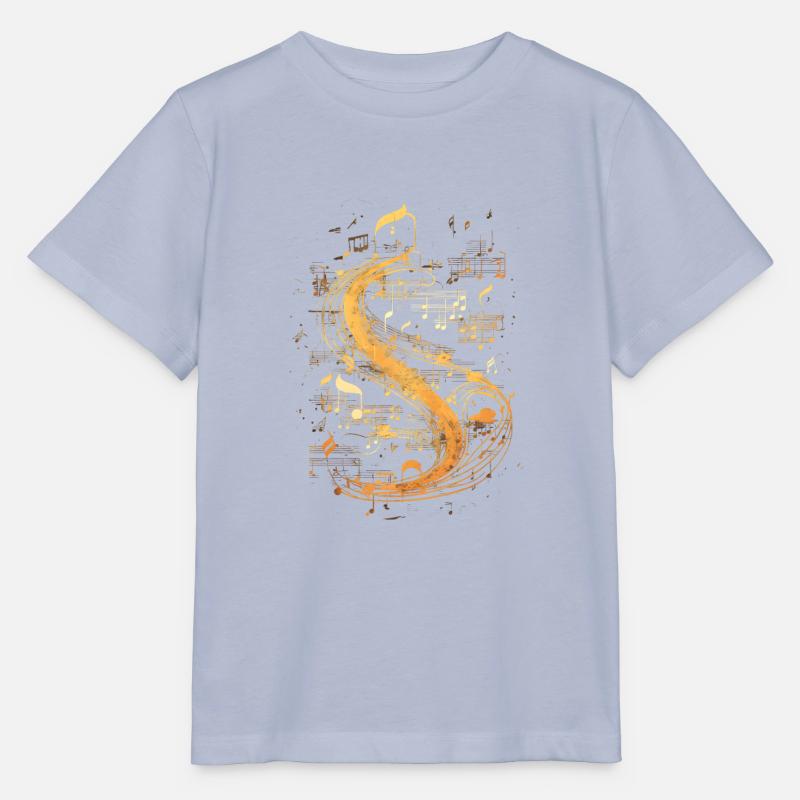 Music Notes Classic Feeling - Stanley/Stella MINI CREATOR Kids’ T-Shirt - lavender-violet