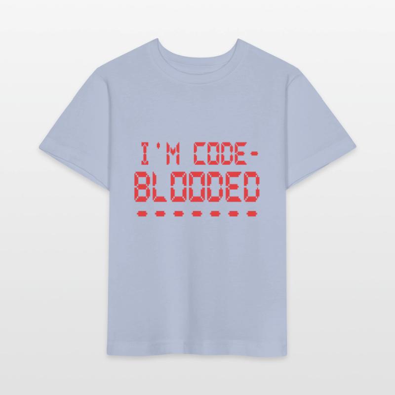 Computerprogrammierung Ich bin Code Blooded Programmierer Stanley/Stella Kinder T-Shirt MINI CREATOR 