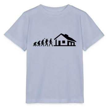Evolution - Bauherr - Haus - bauen - EFH - Stanley/Stella Kinder T-Shirt MINI CREATOR  - Lavendel-Violett - Vorne - Braiden (125cm)