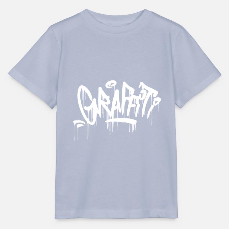 chemise graffiti gouttes blanc - T-shirt bio MINI CREATOR Stanley/Stella Enfant - lavande-violet