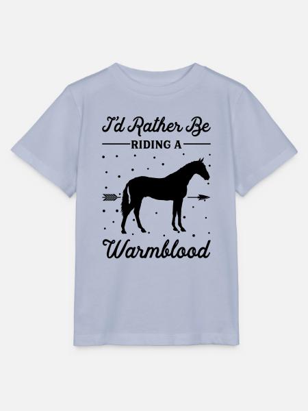 Reiten Eines Warmblütigen Pferdes - Stanley/Stella Kinder T-Shirt MINI CREATOR  - Lavendel-Violett