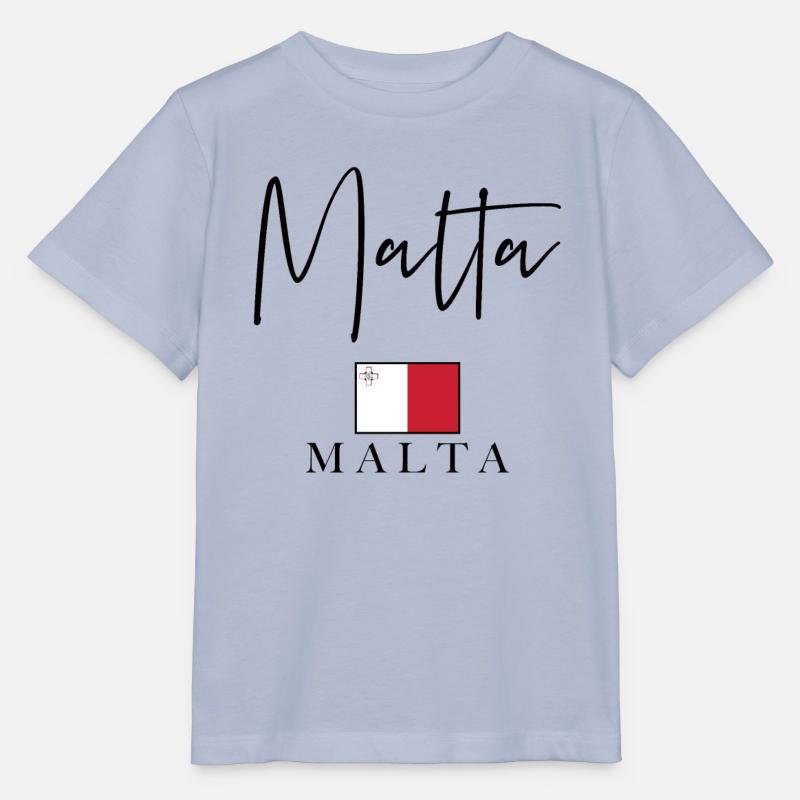 Grèce Flag Holidays - Île de Malte - T-shirt bio MINI CREATOR Stanley/Stella Enfant - lavande-violet