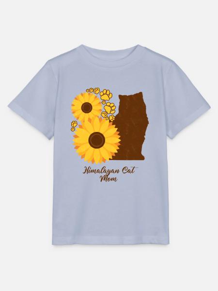 Sonnenblumenmutter - Himalaya-Katze - Stanley/Stella Kinder T-Shirt MINI CREATOR - Lavendel-Violett