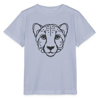 Line Art Papa Maman - Guépard - T-shirt bio MINI CREATOR Stanley/Stella Enfant - lavande-violet - Devant - Braiden (125cm)